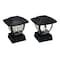 Maxsa Innovations Post Cap and Deck Railing Lights - Solar Wave style - Black 41481 - alternate 2